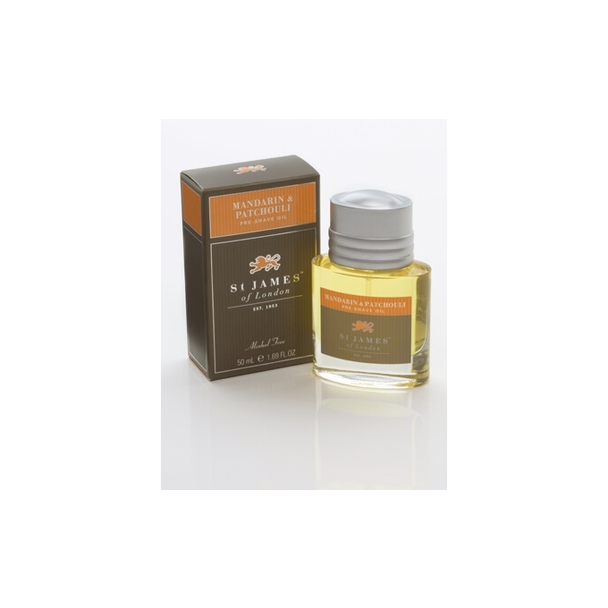 St James of London Mandarin & Patchouli, olej před holením 50 ml