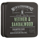 Scottish Fine Soaps Vetiver and Sandalwood tuhý šampon v plechu