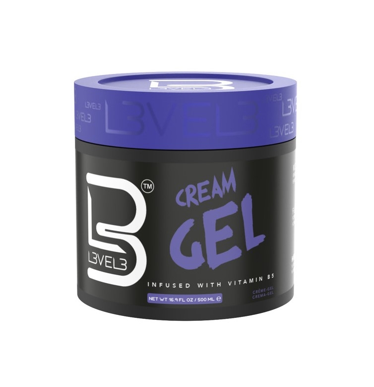 L3VEL3 Cream Hair Gel With Vitamin B5 500 ml