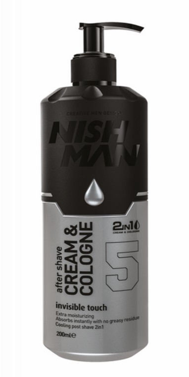 Nishman Cream and Cologne krémová voda po holení Invisible Touch 05 400 ml